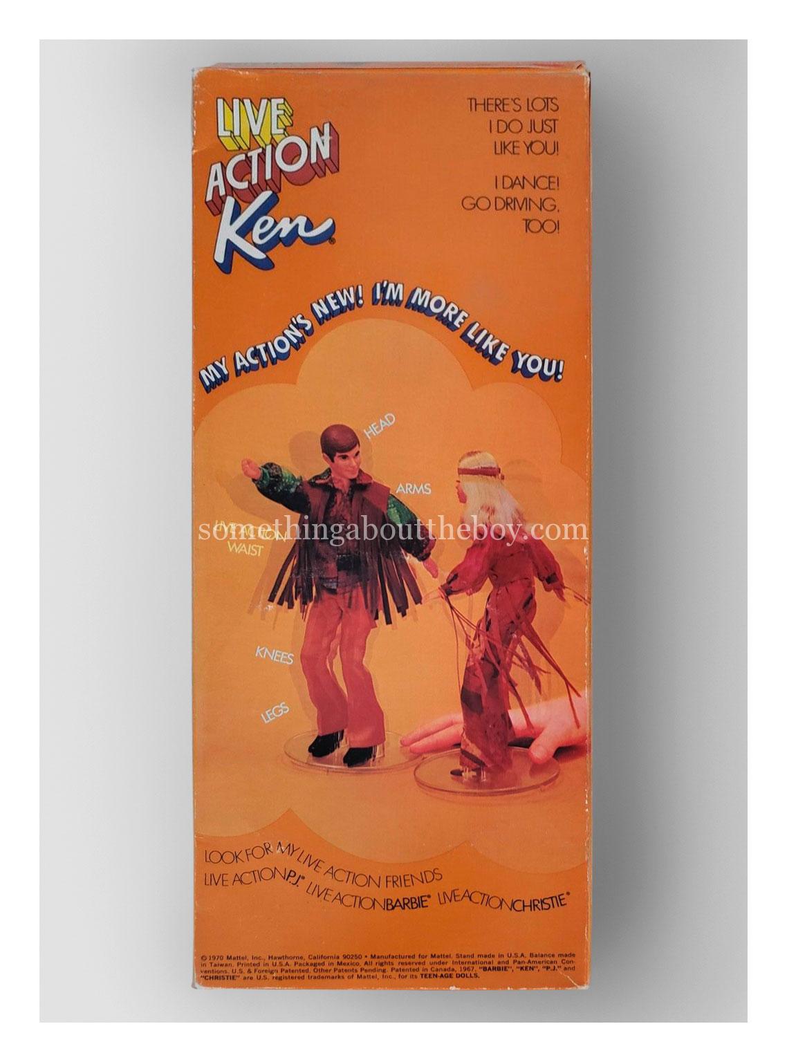 1971 #1159 Live Action Ken original packaging