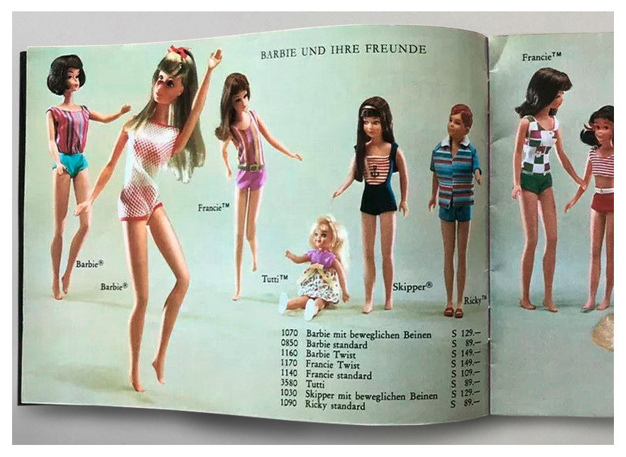 From 1967 Austrian Mattel Spielzeug catalogue