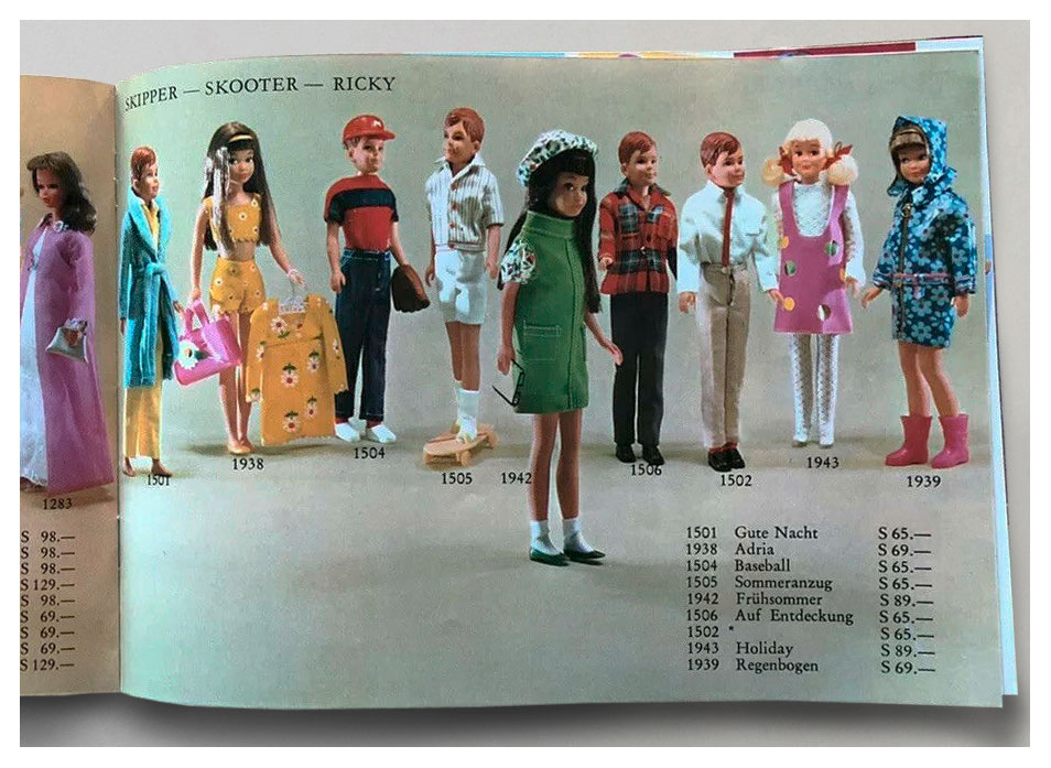 From 1967 Austrian Mattel Spielzeug catalogue
