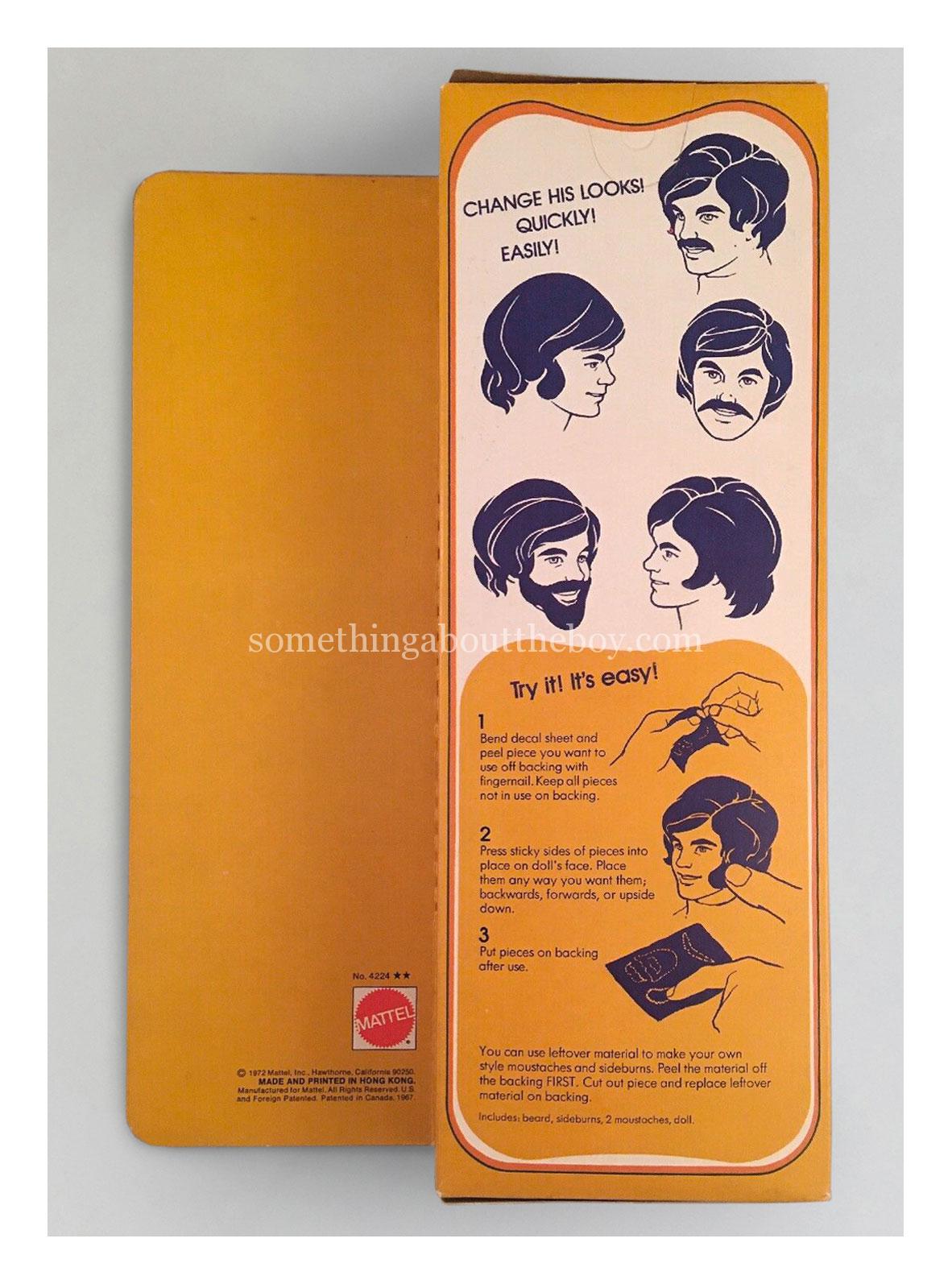 1973 #4224 Mod Hair Ken (Larger packaging made in Hong Kong)