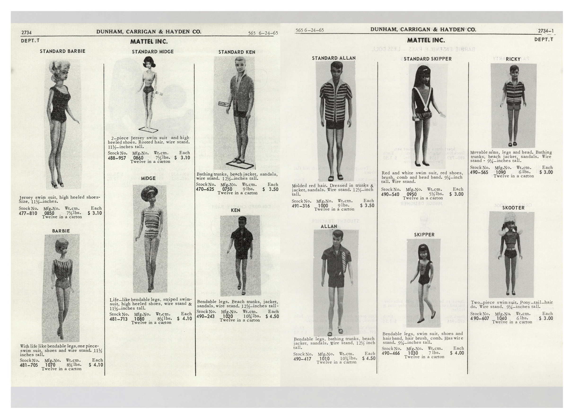 From 1965 Dunham, Carrigan, Hayden & Co. catalogue