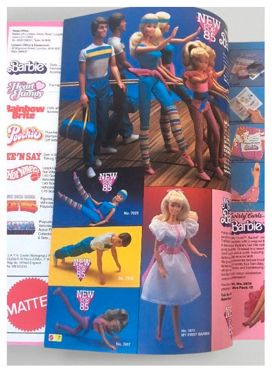 From 1985 British Mattel toy catalogue