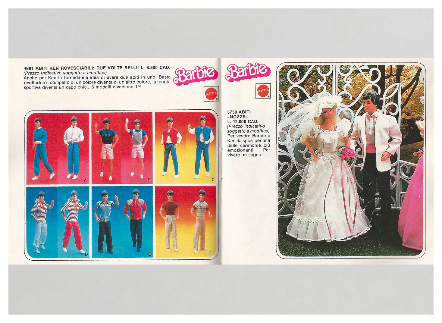 From 1985 Italian Barbie booklet