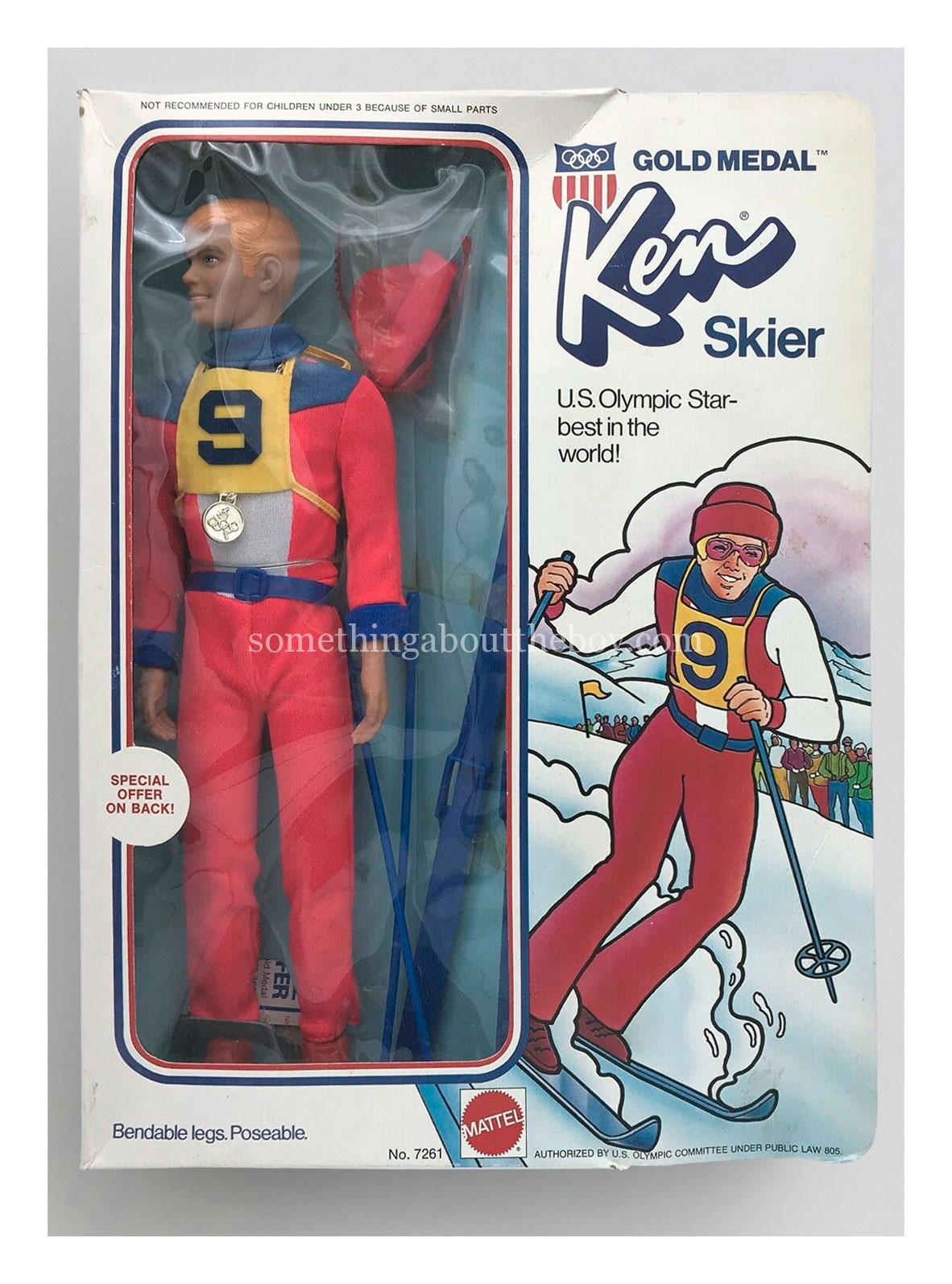 1975 #7261 Gold Medal Ken Skier in original packaging