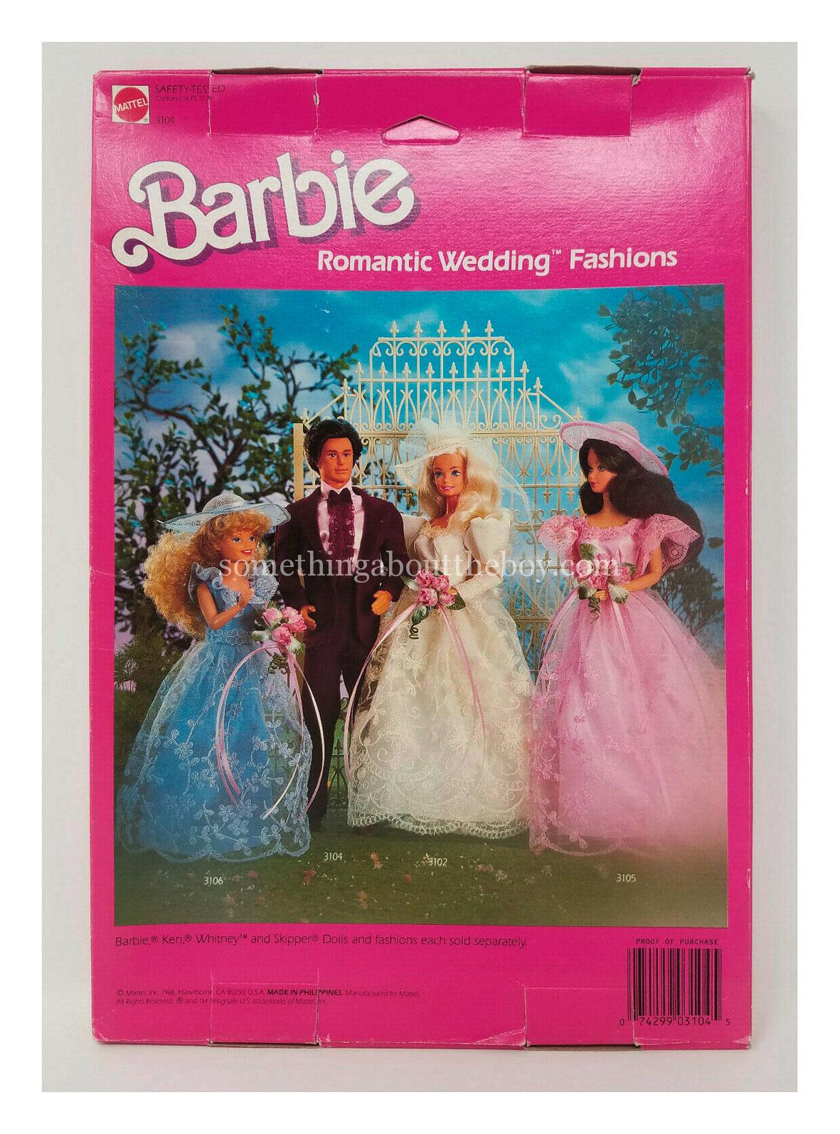 1987 Romantic Wedding #3104 original packaging