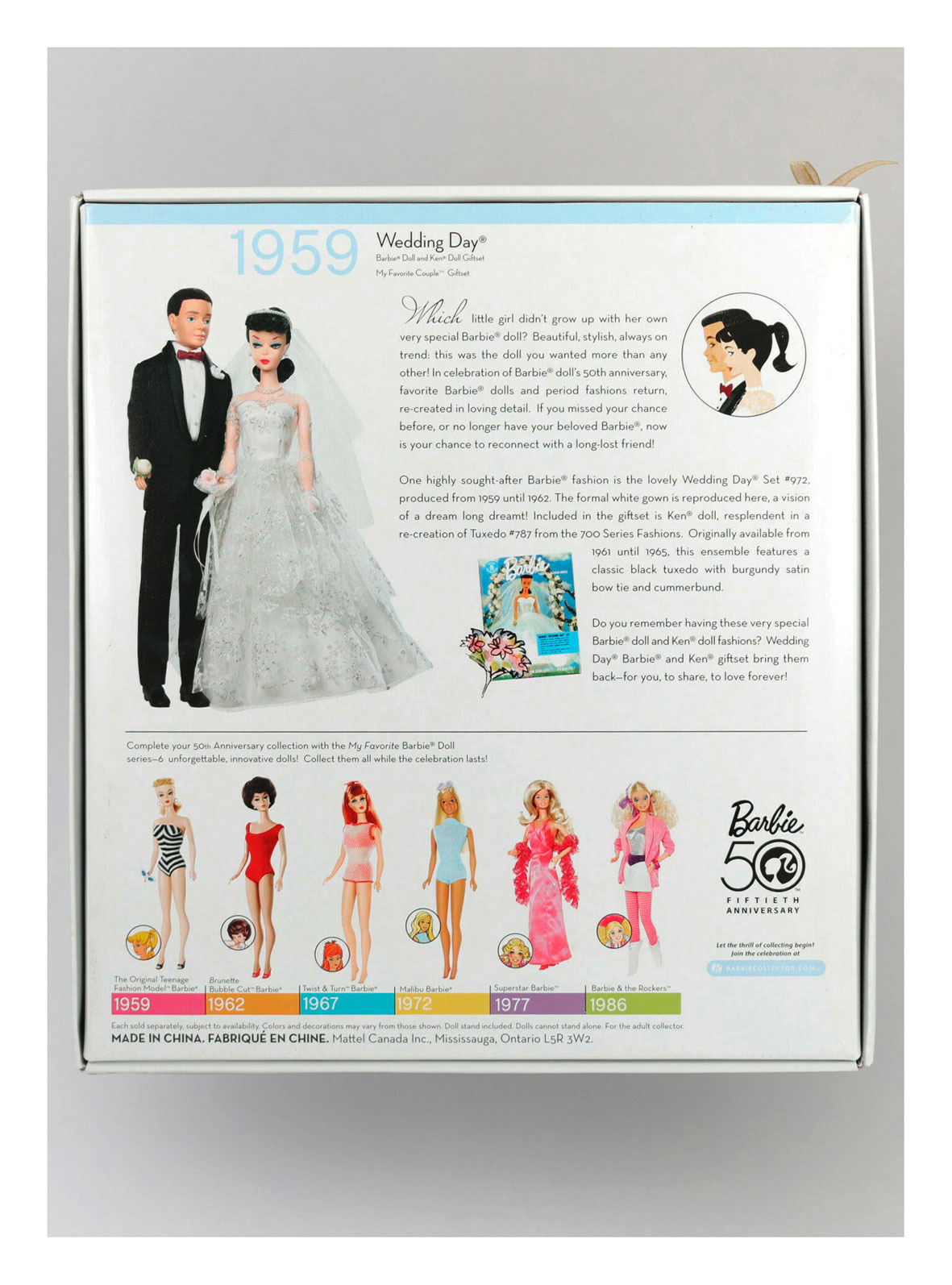 2009 Wedding Day (Barbie 50th Anniversary) original packaging