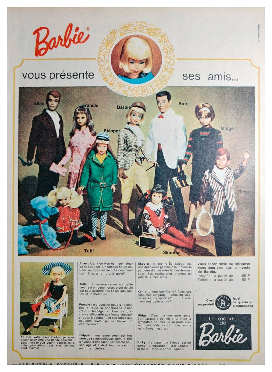 1966 Belgian Barbie advertisement