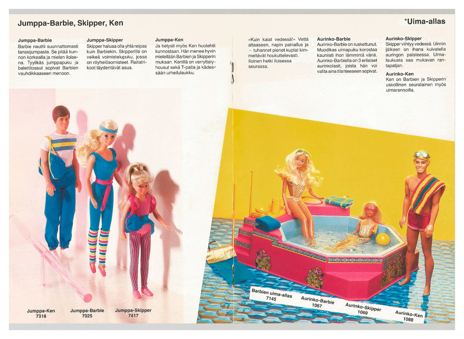 1984 Finnish Barbie booklet
