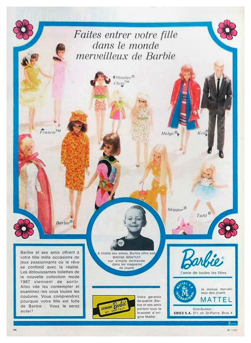 1967 Belgian Barbie advertisement
