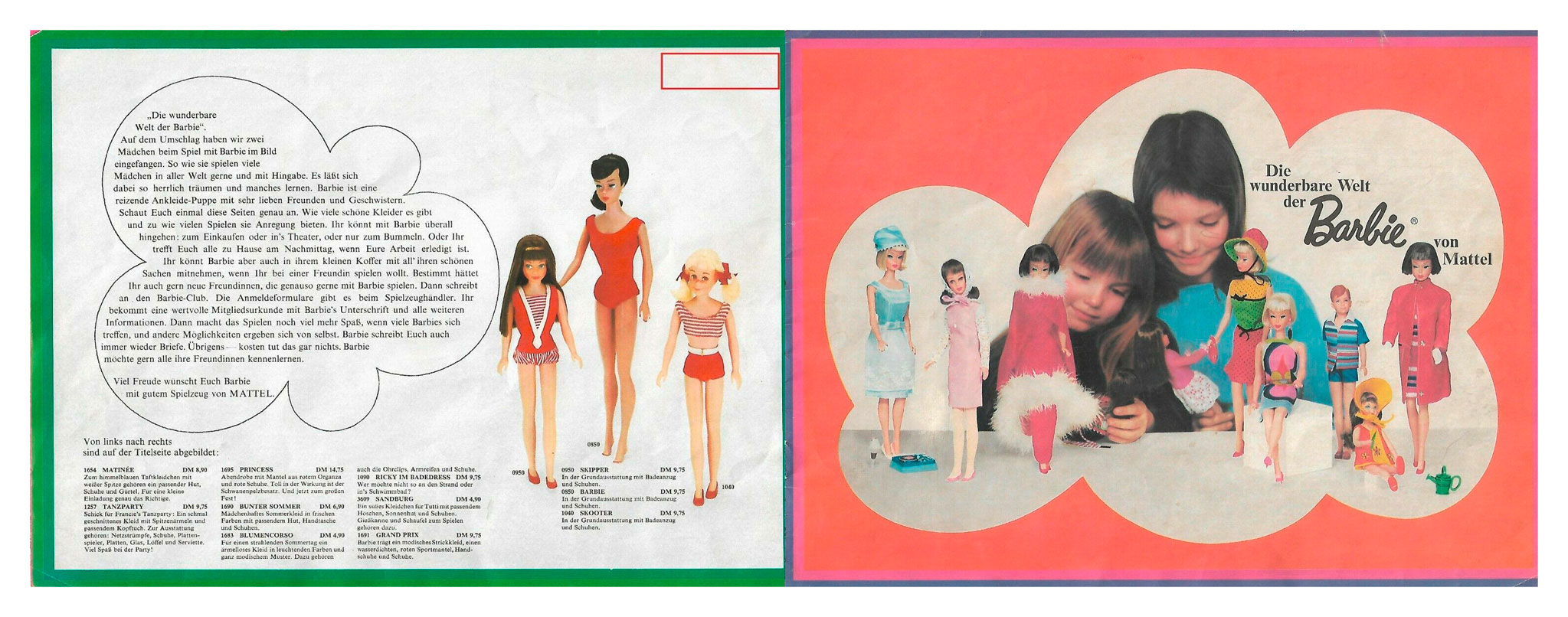 1967 German Wunderbare Welt der Barbie booklet