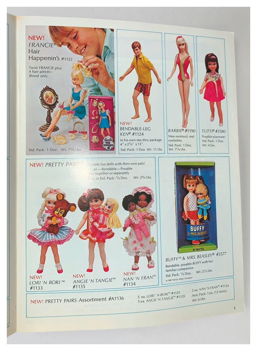 From 1970 Mattel Dolls Spring catalogue