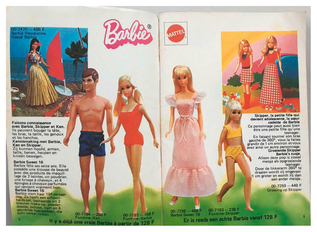 From 1975 Belgian Barbie booklet