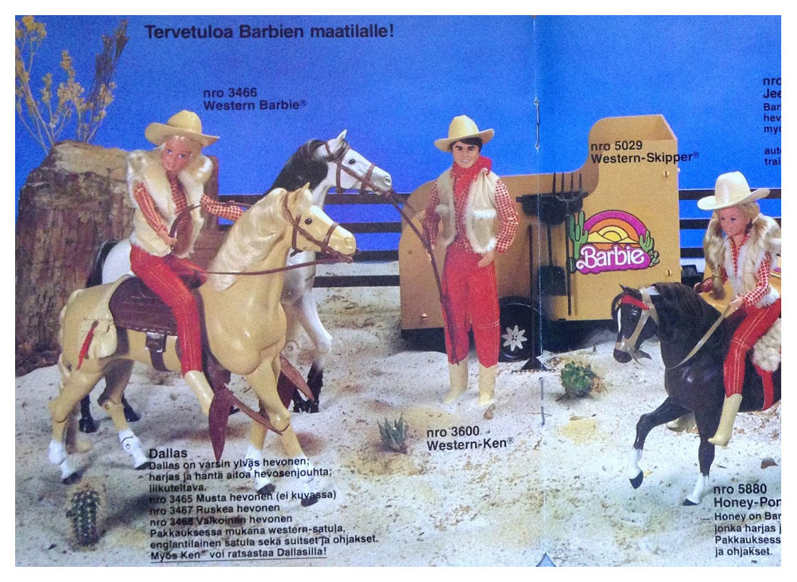 From 1983 Finnish Barbie booklet