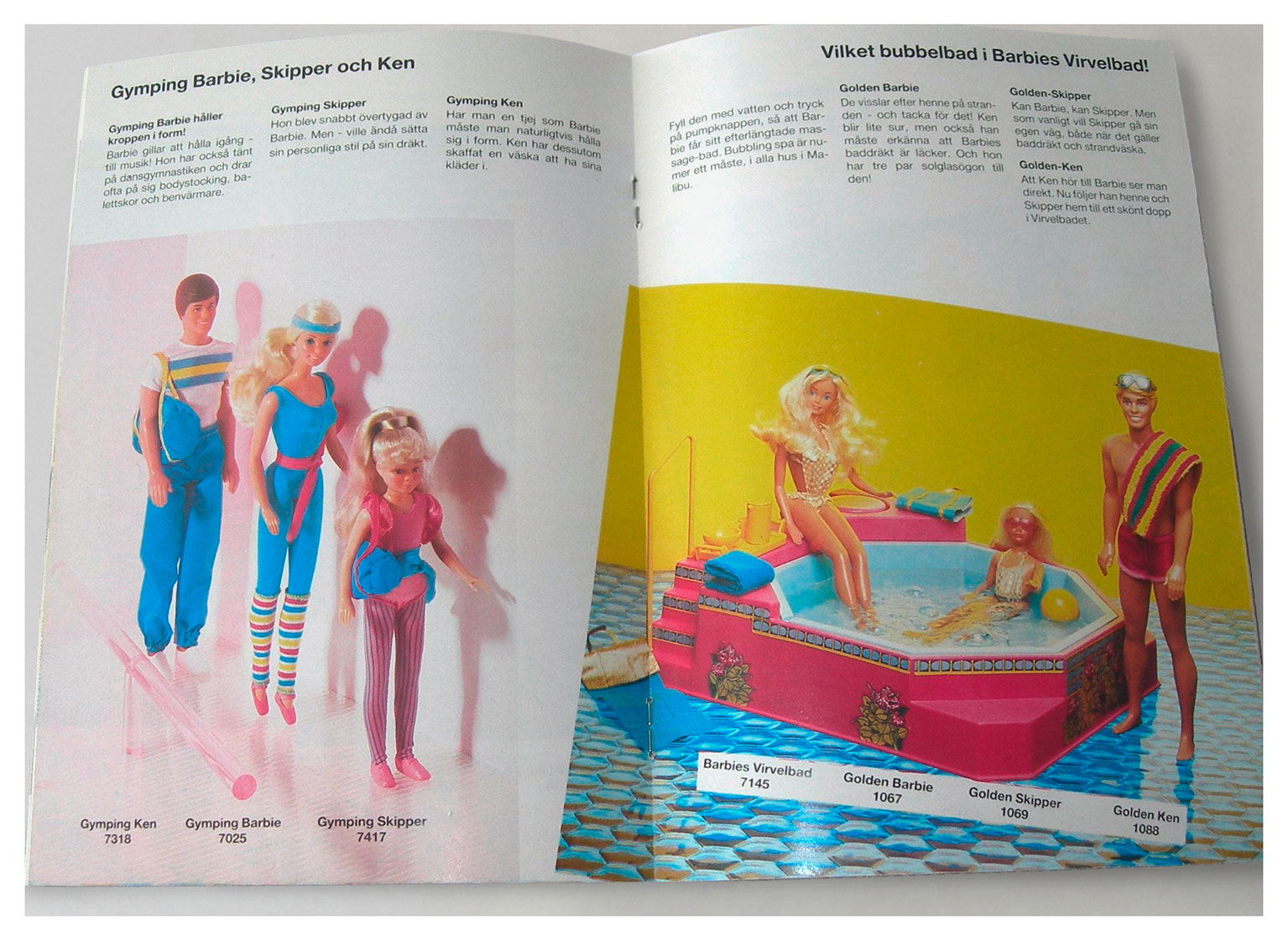 From 1984 Swedish Barbie booklet