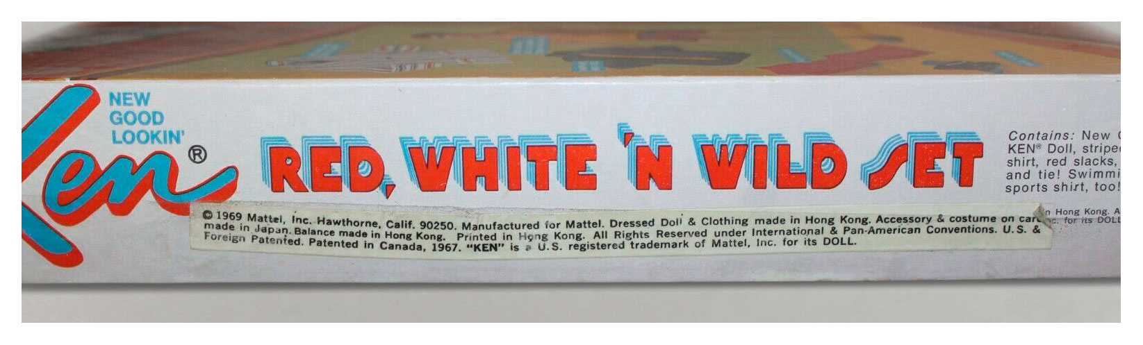 1970 #1589 Sears Red, White 'N Wild Set box side