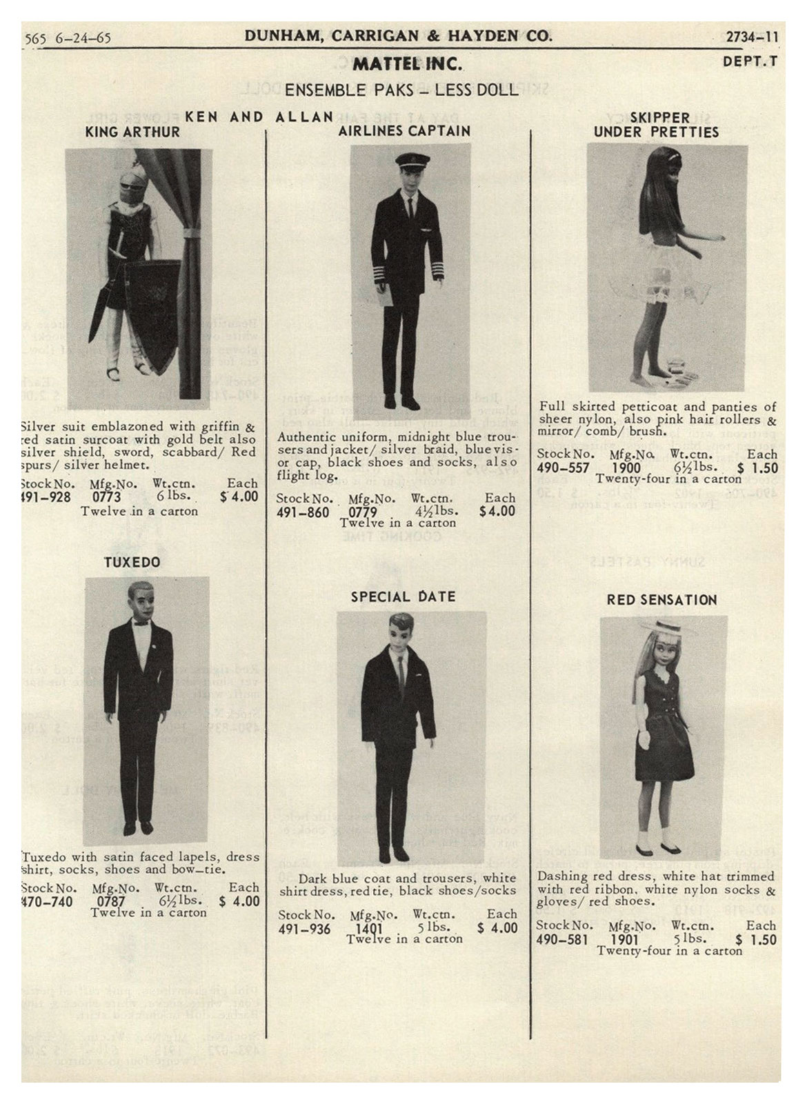 From 1965 Dunham, Carrigan, Hayden & Co. catalogue