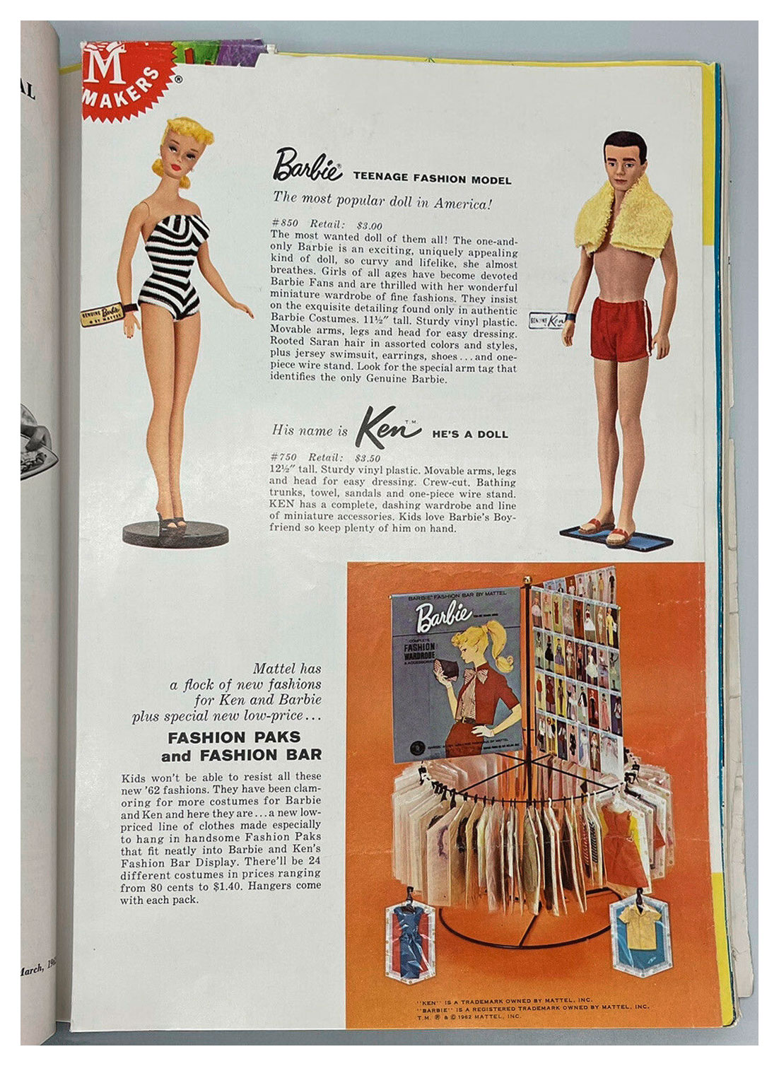 From 1962 Toys & Novelties magazine