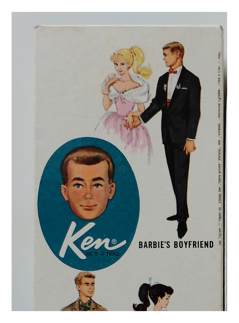 1962 #750 Ken box imprint (front of lid)
