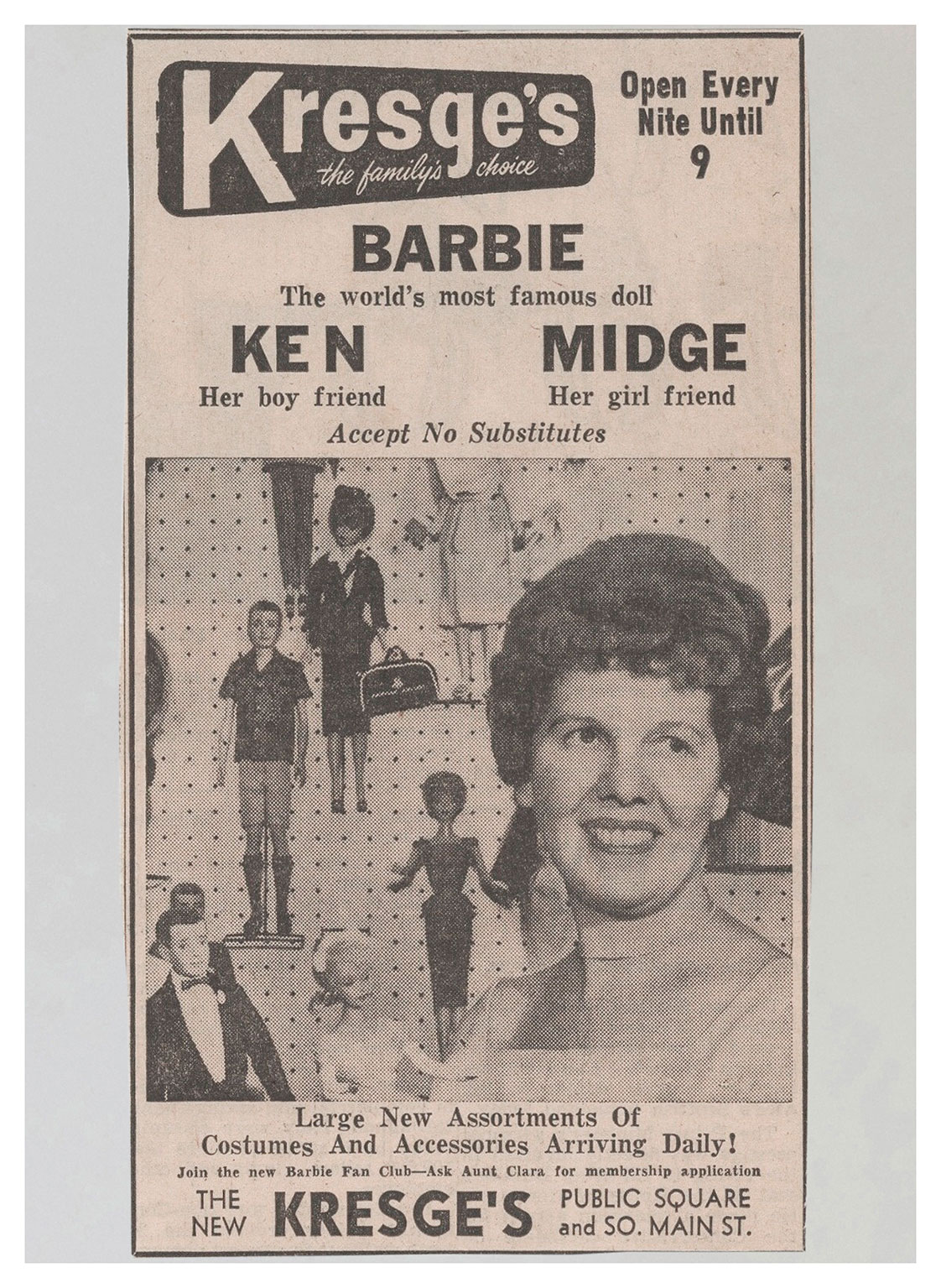 1963 Kresge's newspaper advertisement