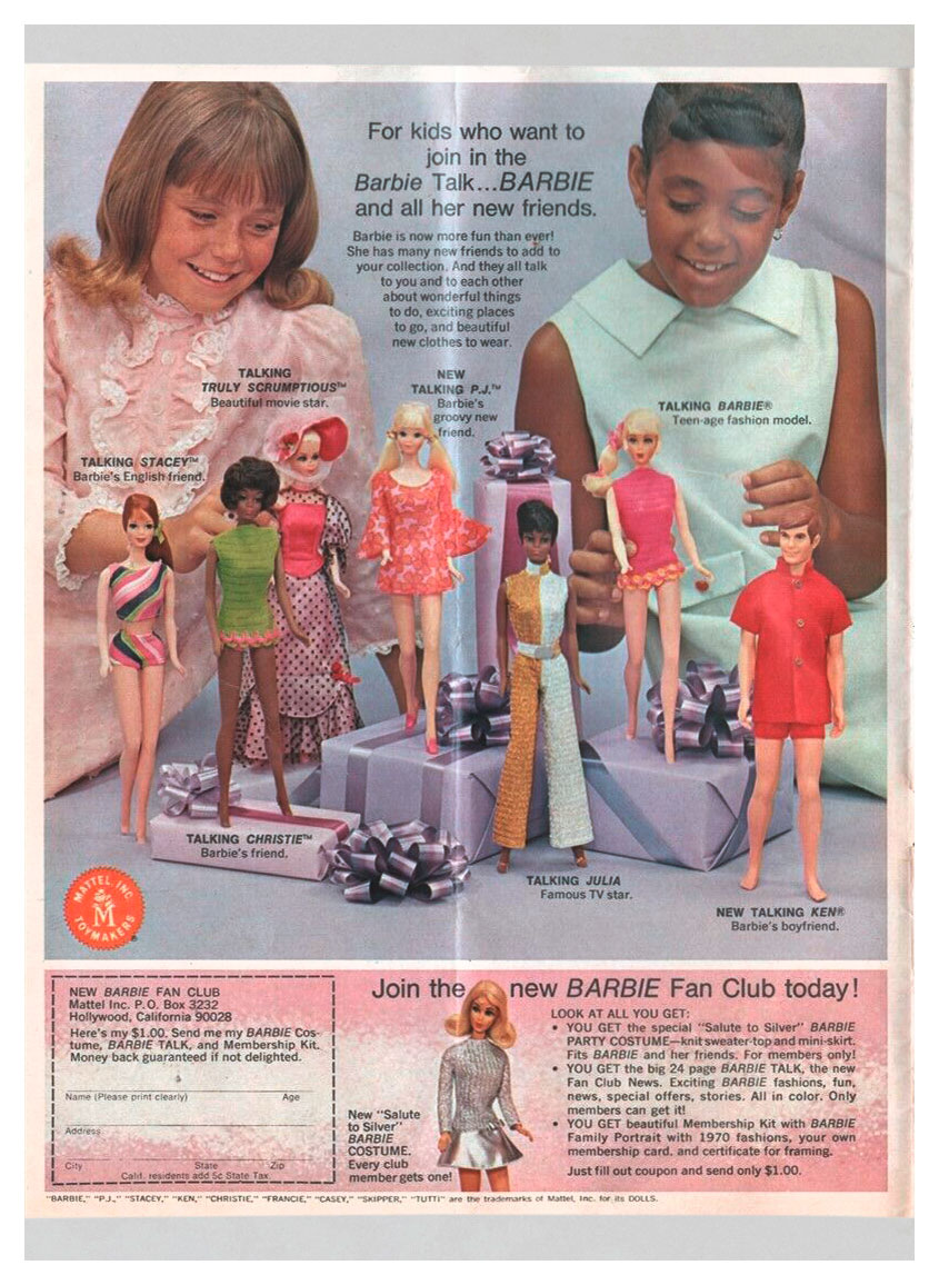From 1969 For Kids Only (Mattel Christmas Toy and Hobby Book supplement)
