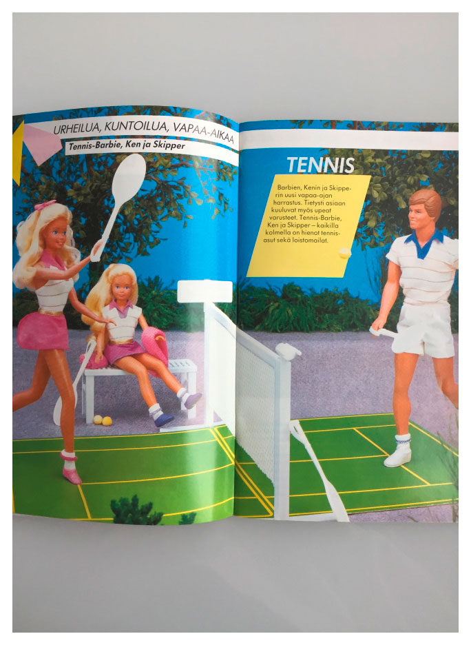 From 1987 Finnish Barbie Journal