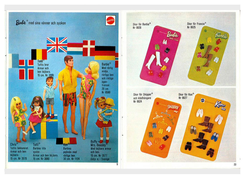 From 1973 Swedish Barbie booklet