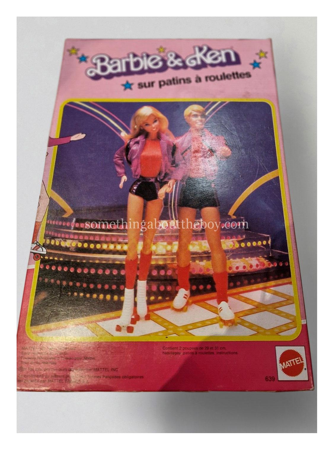 1980 #639 Roller Skating Barbie & Ken French box set packaging