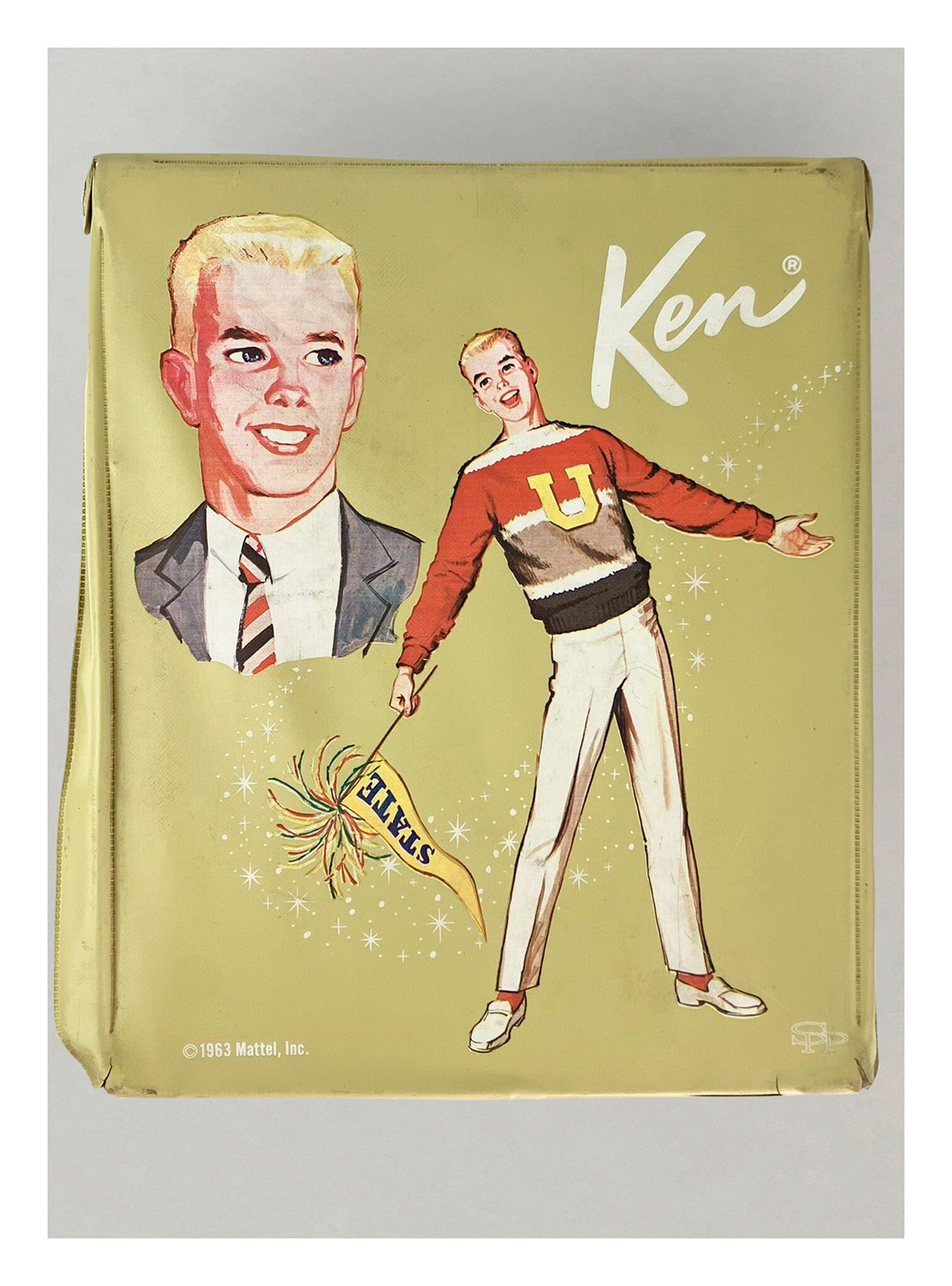 1964 #395 Ken Doll Case by SPP (yellow)