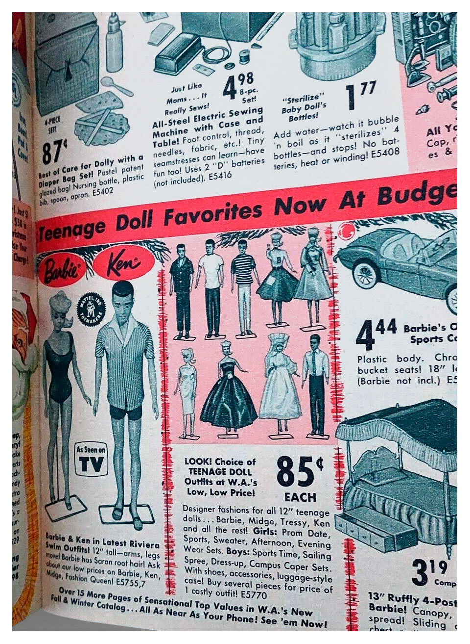 From 1964 Western Auto Christmas Gifts catalogue