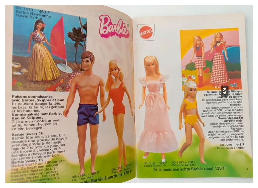 From 1975 French Barbie booklet