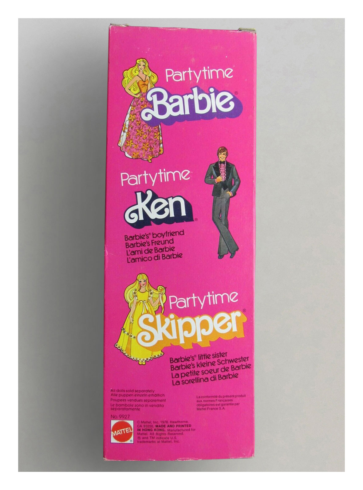 1977 #9927 Partytime Ken European packaging