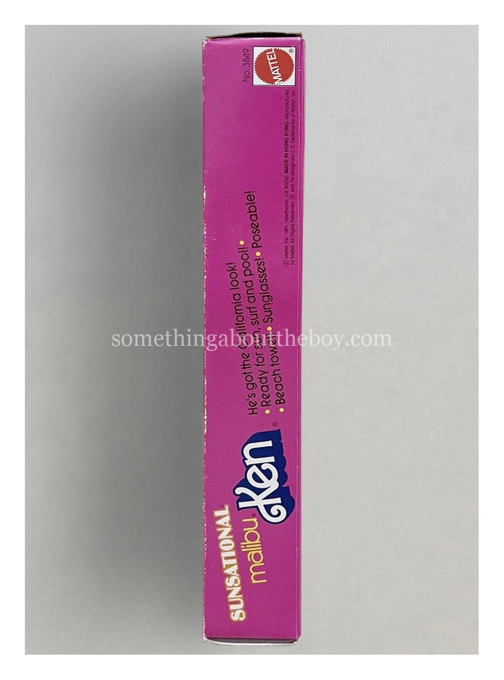 1982 #3849 Sunsational Malibu Ken variation packaging