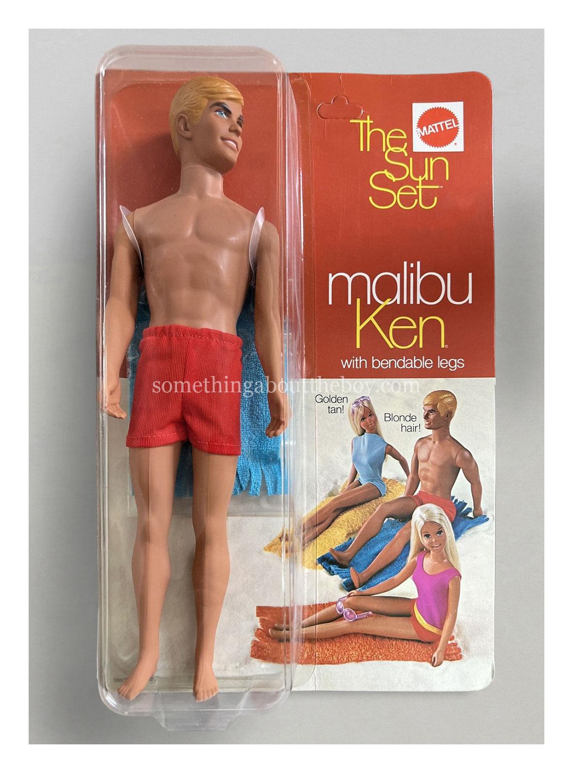 1971 #1088 Sun Set Malibu Ken in original (red) packaging