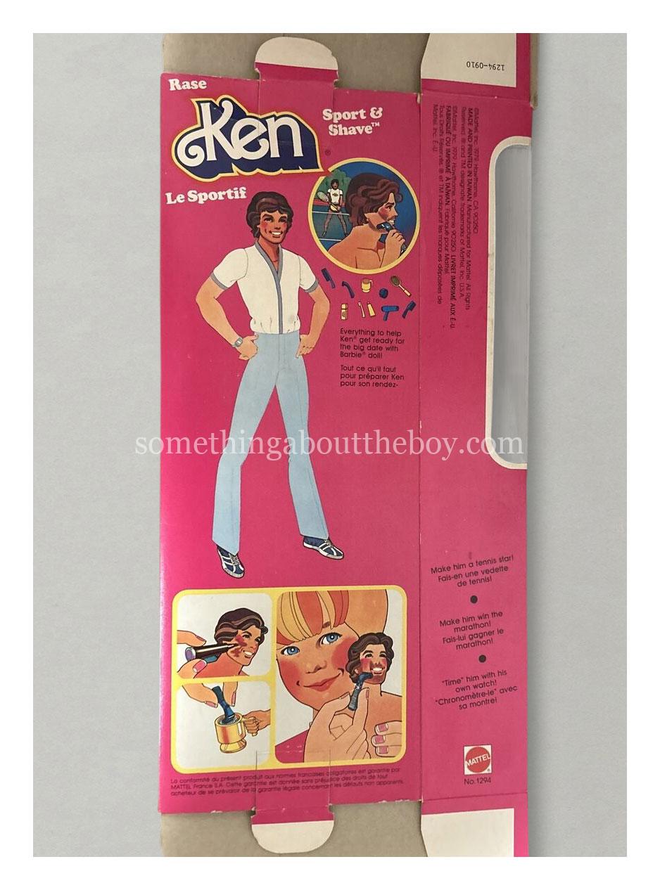 1980 #1294 Sport & Shave Ken Canadian packaging