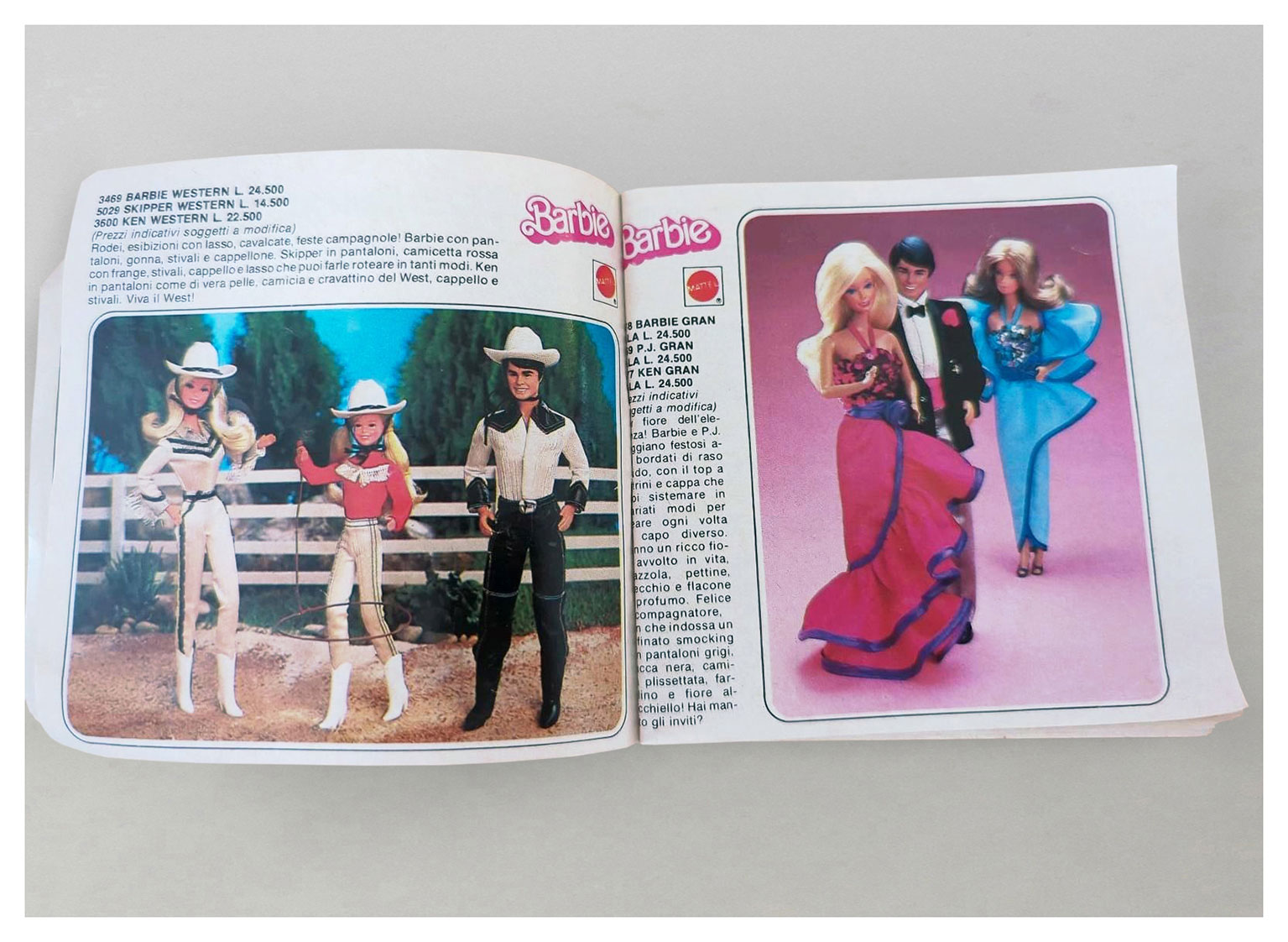 From 1983 Italian Barbie booklet