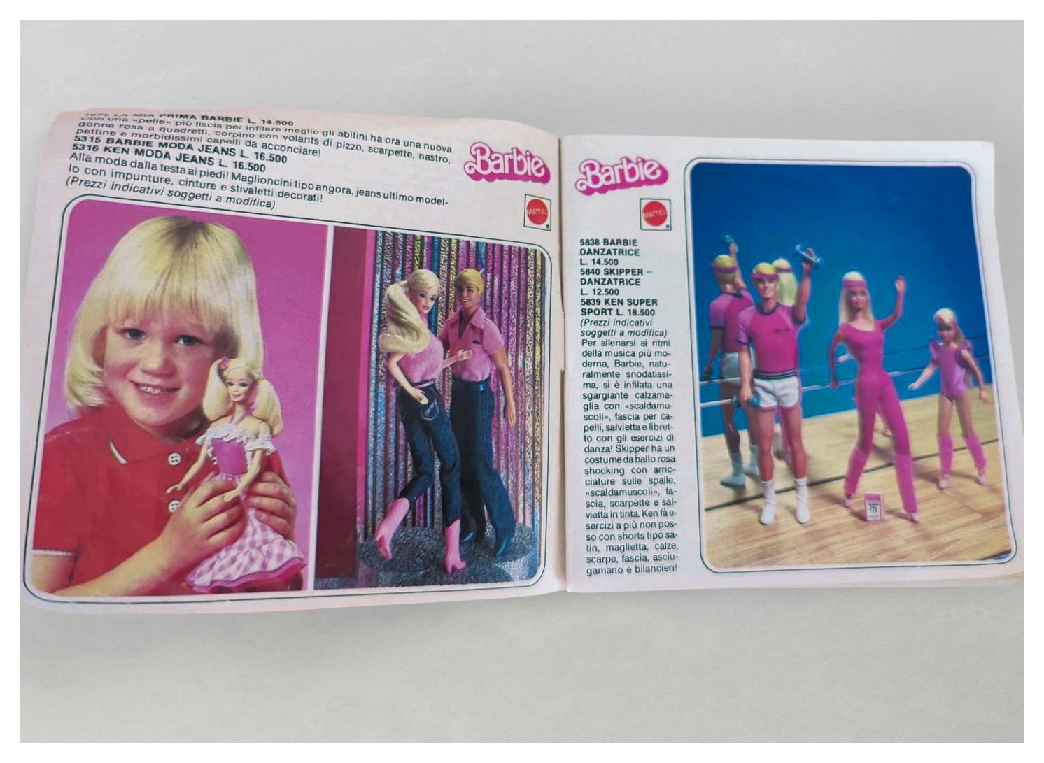 From 1983 Italian Barbie booklet