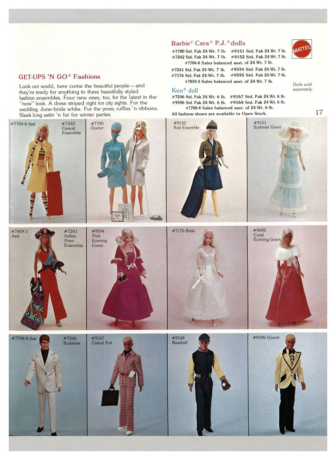 From 1976 Movin' with Mattel catalogue
