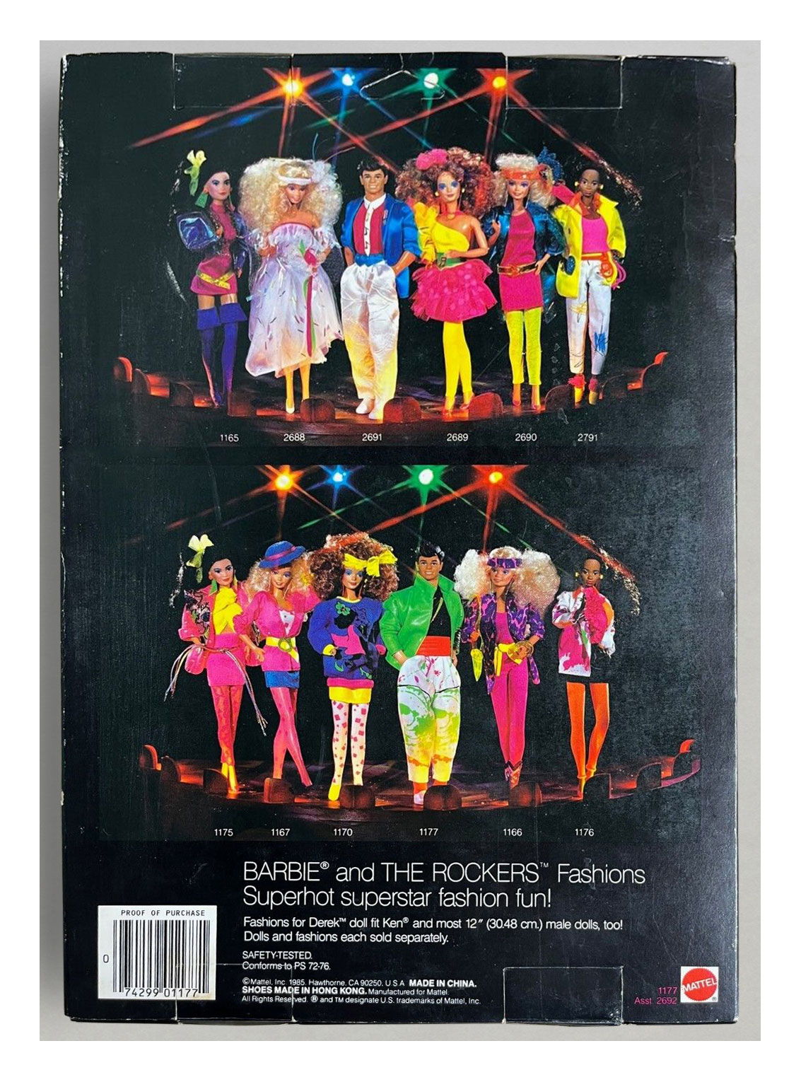1986 #1177 Rock Stars Fashions in original packaging