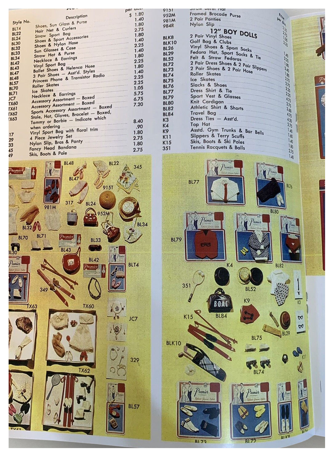 From 1964 Premier catalogue