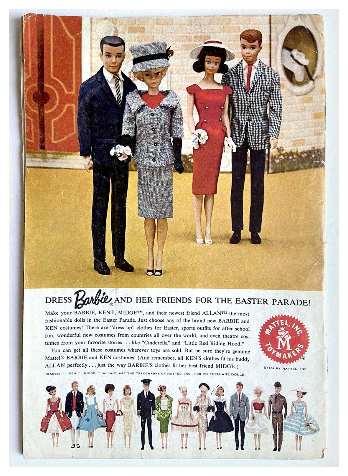 1964 Mattel advertisement from Jack & Jill magazine