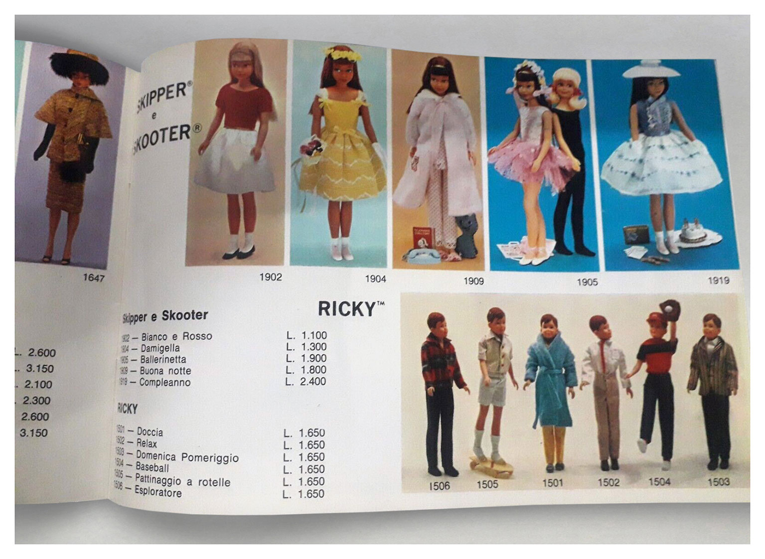 1966 Italian Mattel/EG (Editrice Giochi) booklet