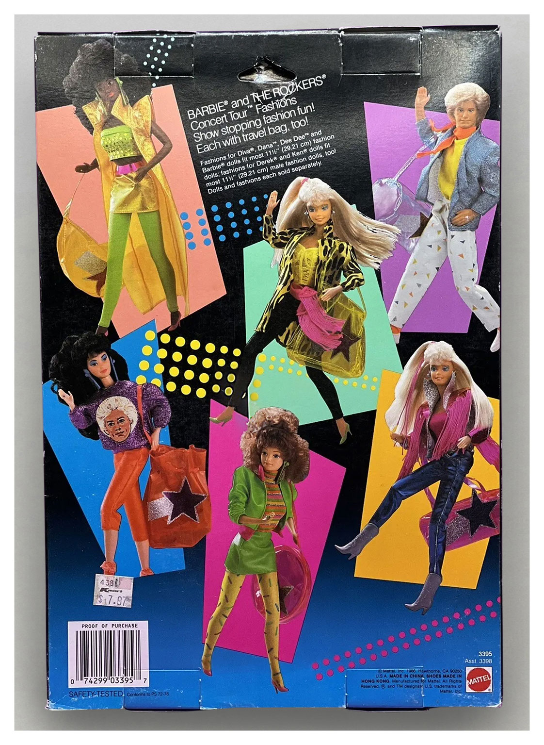 1987 #3395 Concert Tour Fashions original packaging