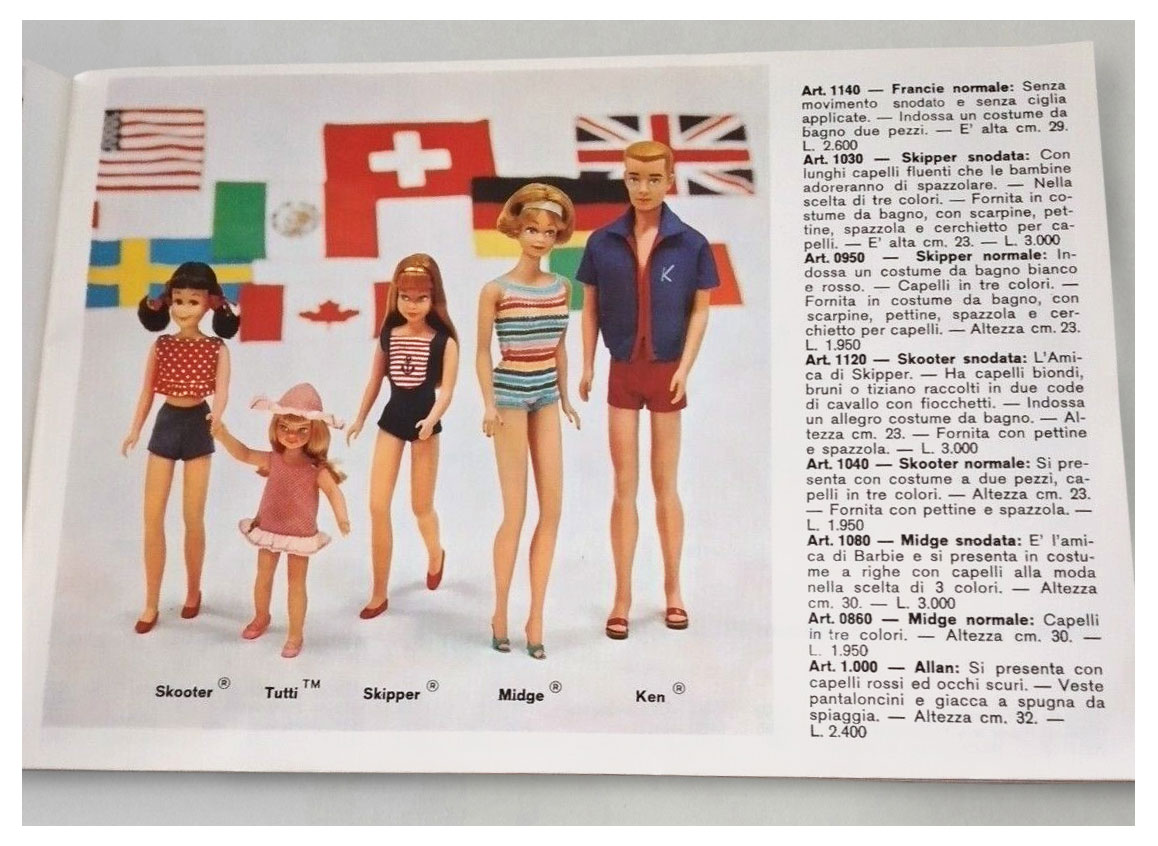 1966 Italian Mattel/Editrice Giochi booklet