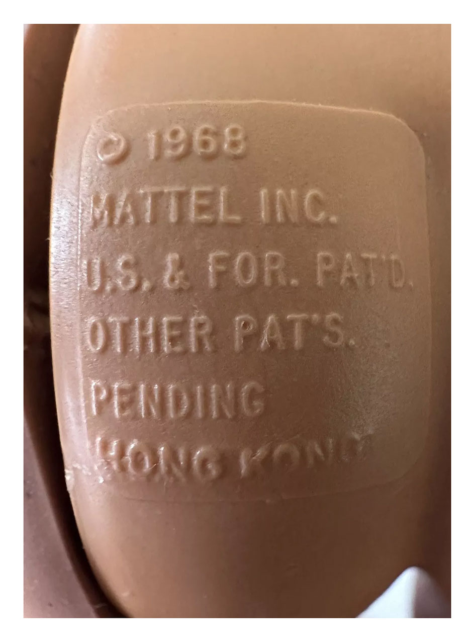 © 1968 Mattel Inc. U.S. & For. Pat'd. Other Pat's. Pending Hong Kong