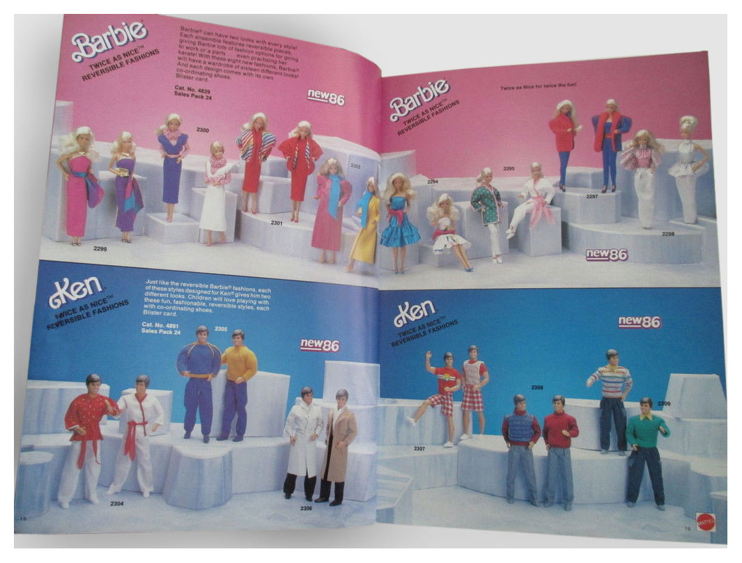 From 1986 British Mattel catalogue