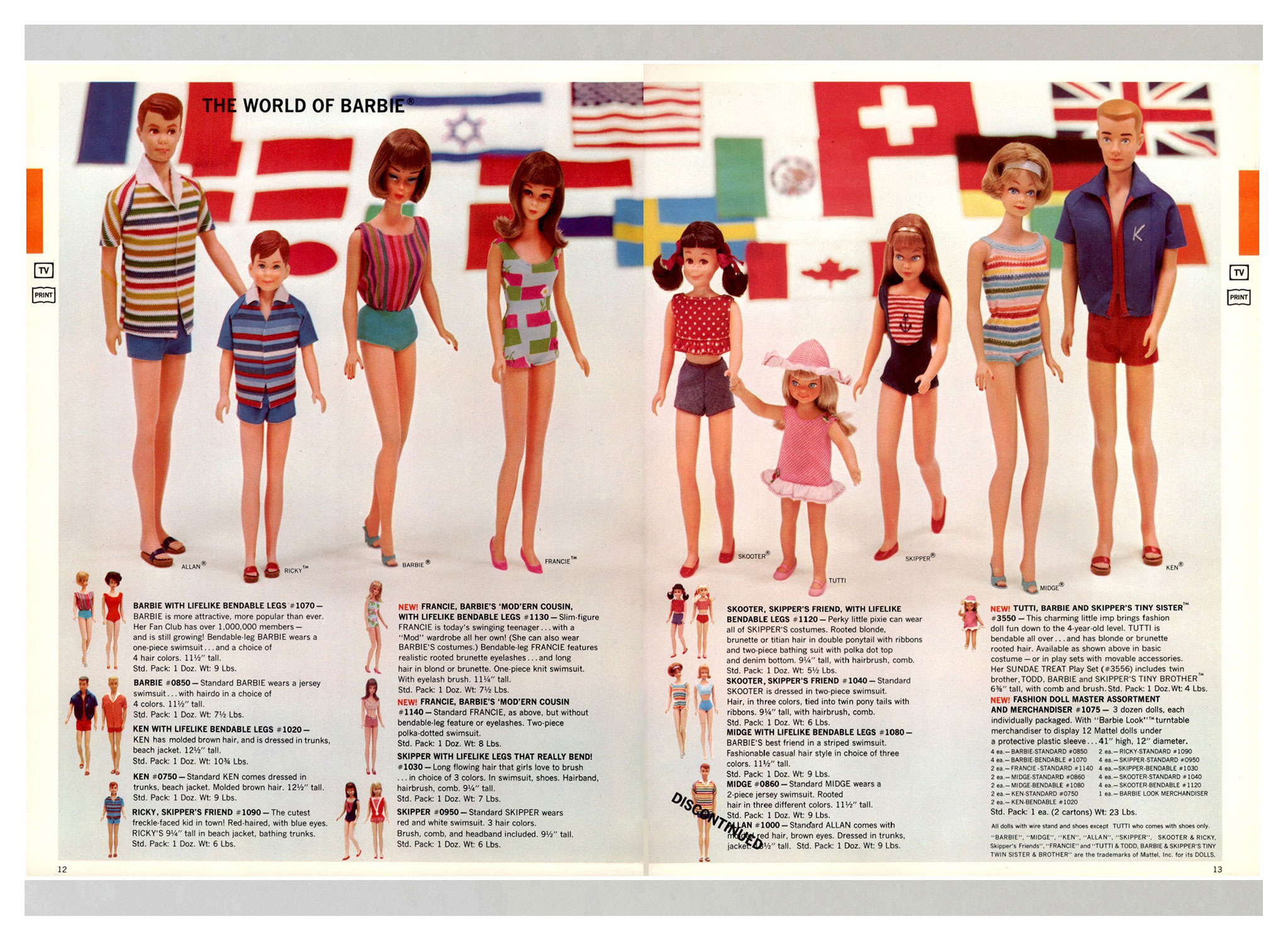 Mattel Toys 1966 catalogue