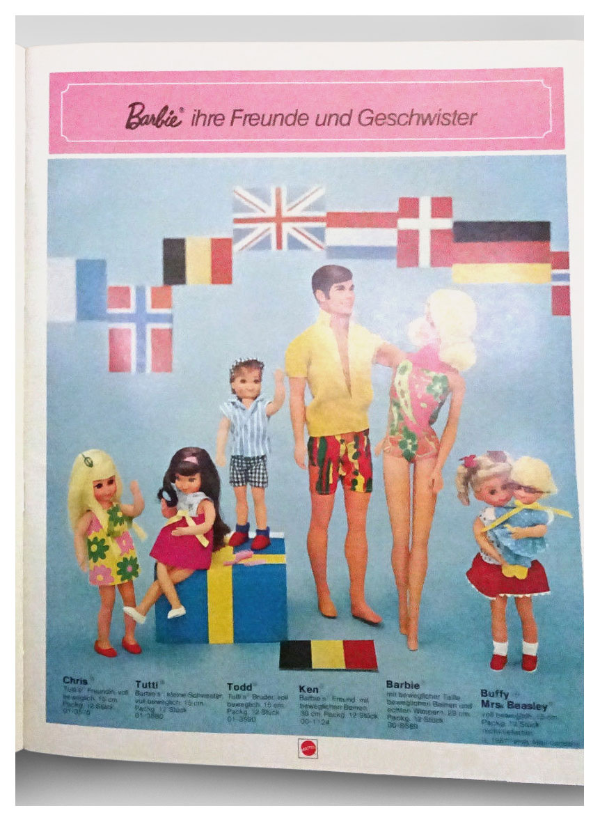 From German Mattel Spielzeug '73 catalogue