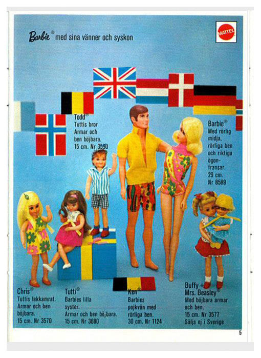 From 1973 Swedish Barbie booklet