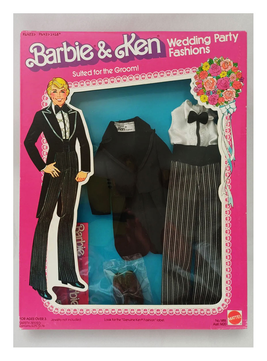 1980 Wedding Party Fashions #1418 (Variation 1) in original packaging